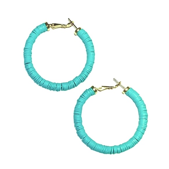 🍒3/$30 New Colorful Disc Hoops - Picture 4 of 12